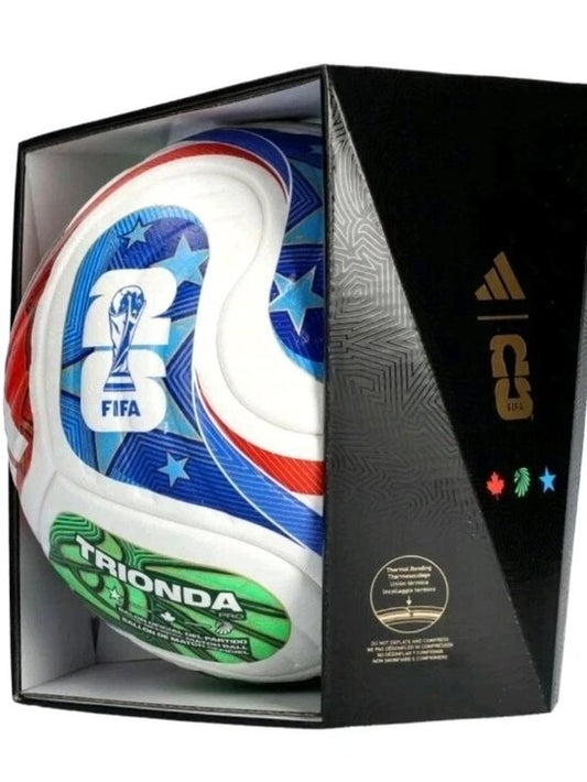 adidas FIFA World Cup 2026 Trionda Pro Official Match Ball – White/Red/Blue/Green