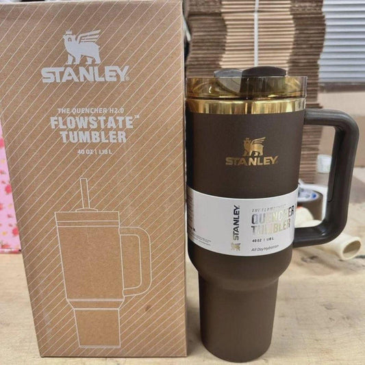 Stanley Chocolate Gold Quencher H2.0 FlowState™ Tumbler – 40 oz
